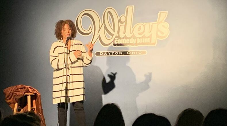 London Coe tells a story during November’s Story Slam. CONTRIBUTED