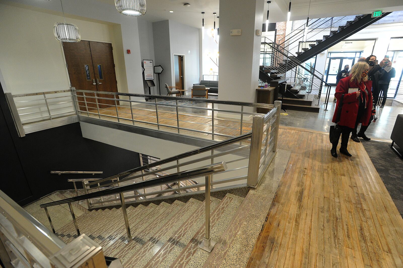 The Dayton Daily News received a sneak peak of the hub on Tuesday, which fills about 95,000 square feet of space in the arcade complex. MARSHALL GORBY\STAFF