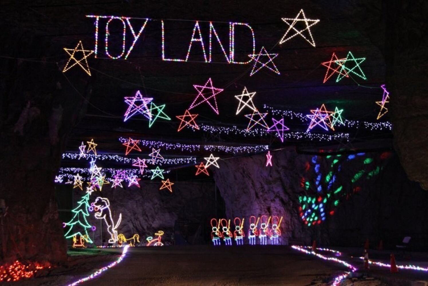 PHOTOS: The biggest and brightest holiday light show is underground