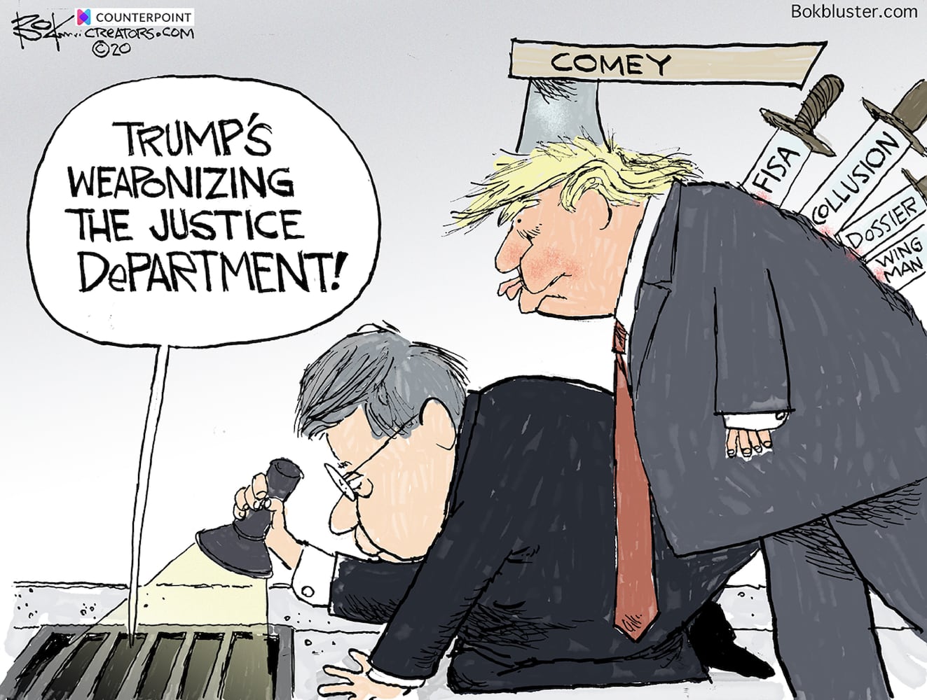 Week in cartoons: Bloomberg, Barr, pardons and more