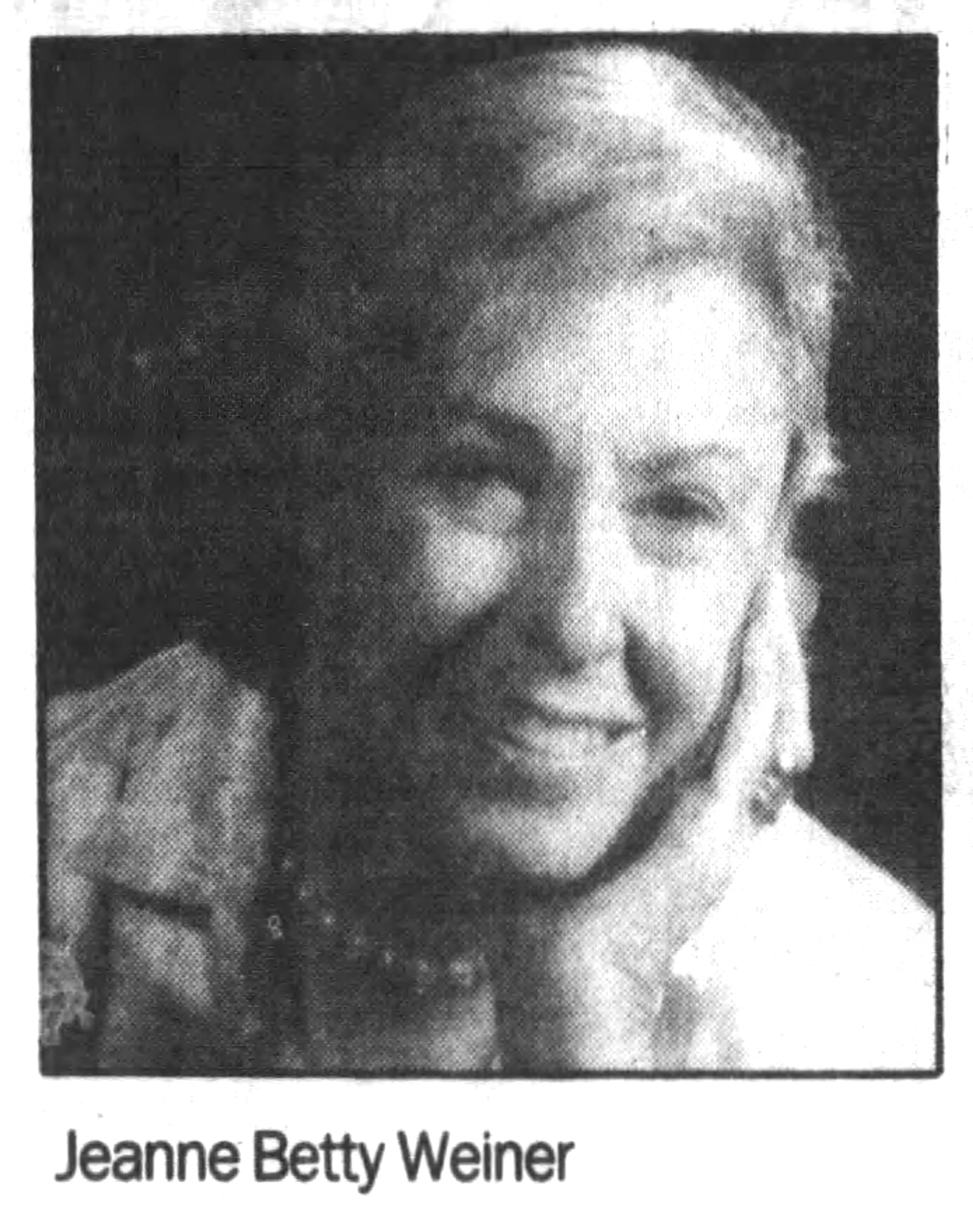 Jeanne Betty Weiner, longtime Dayton entertainer and know for organizing Elder-Beerman's Thanksgiving meals and as Mother Goose for Kinder Concerts, has died at 104. DAYTON DAILY NEWS ARCHIVES 1986.