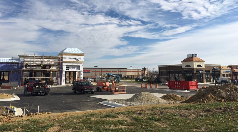 Cornerstone of Centerville, the site of what used to be Sugarcreek Twp.’s Dille Farm under contstruction. Nov. 22, 2016. TREMAYNE HOGUE/STAFF