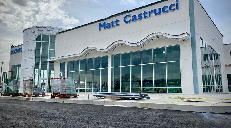 Matt Castrucci’s Auto of Mall of Dayton, which deals in Honda, Nissan and Kia vehicles, is building a new, more than 40,000-square-foot Honda facility at 3013 Mall Park Drive in Miamisburg. MARSHALL GORBY\STAFF
