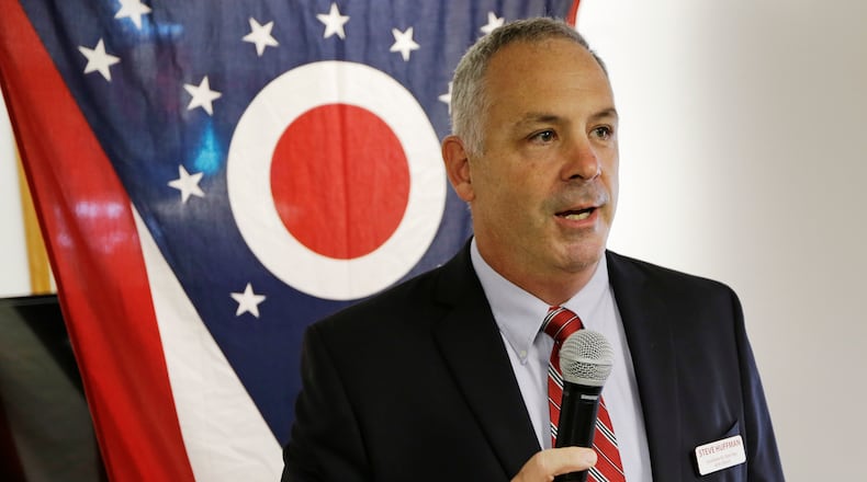 Republican Sen. Steve Huffman says there has been not action on proposed congressional maps for Ohio. (AP Photo/Al Behrman, File)