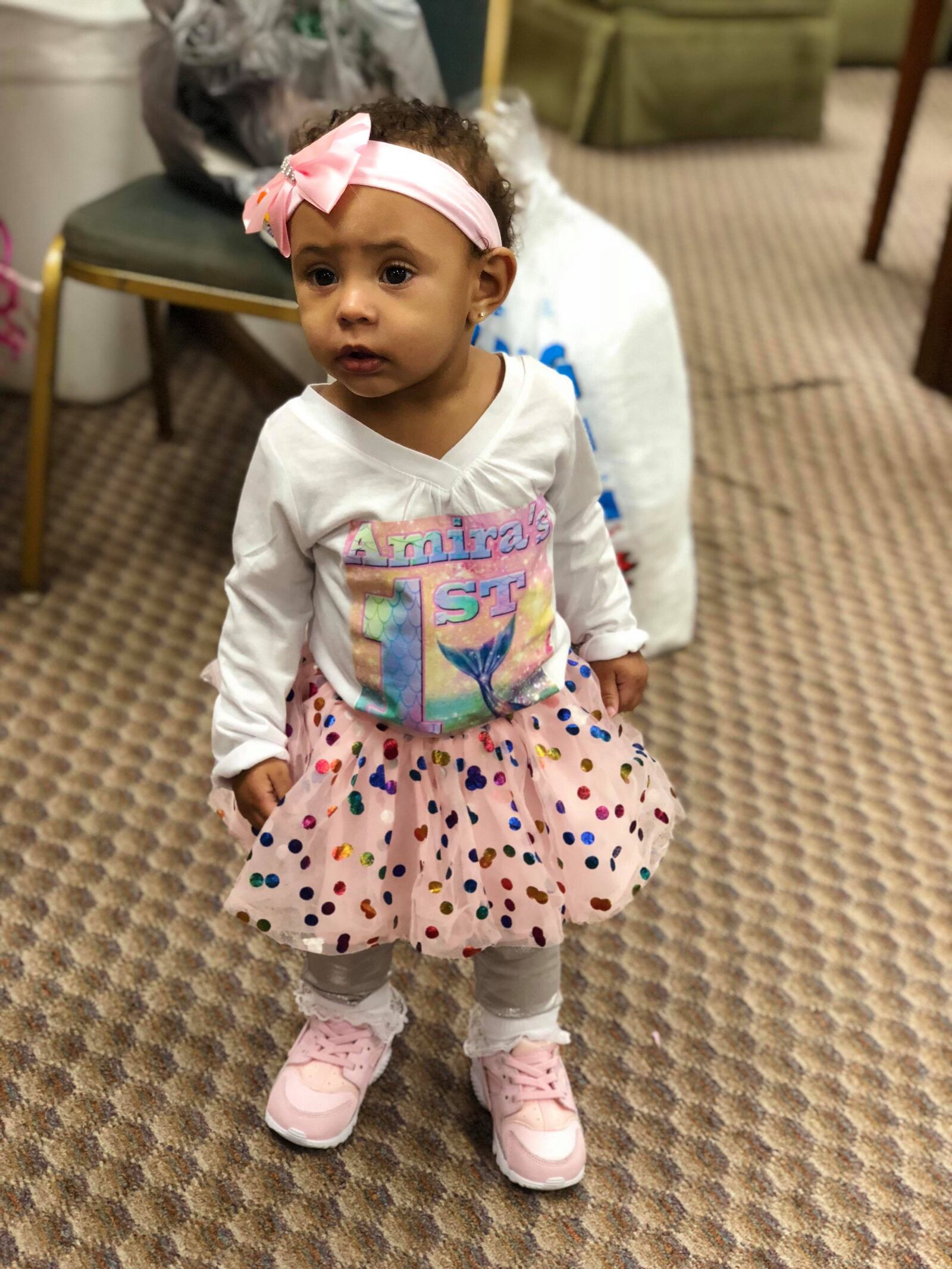 Amira Yvonne Glenn turned 1 on November 19. A video the of the Beavercreek baby getting her first shampoo  from a Miami Valley Hospital nurse went viral last year.  Amira is the daughter of Taveon Glenn and Sierra Still.