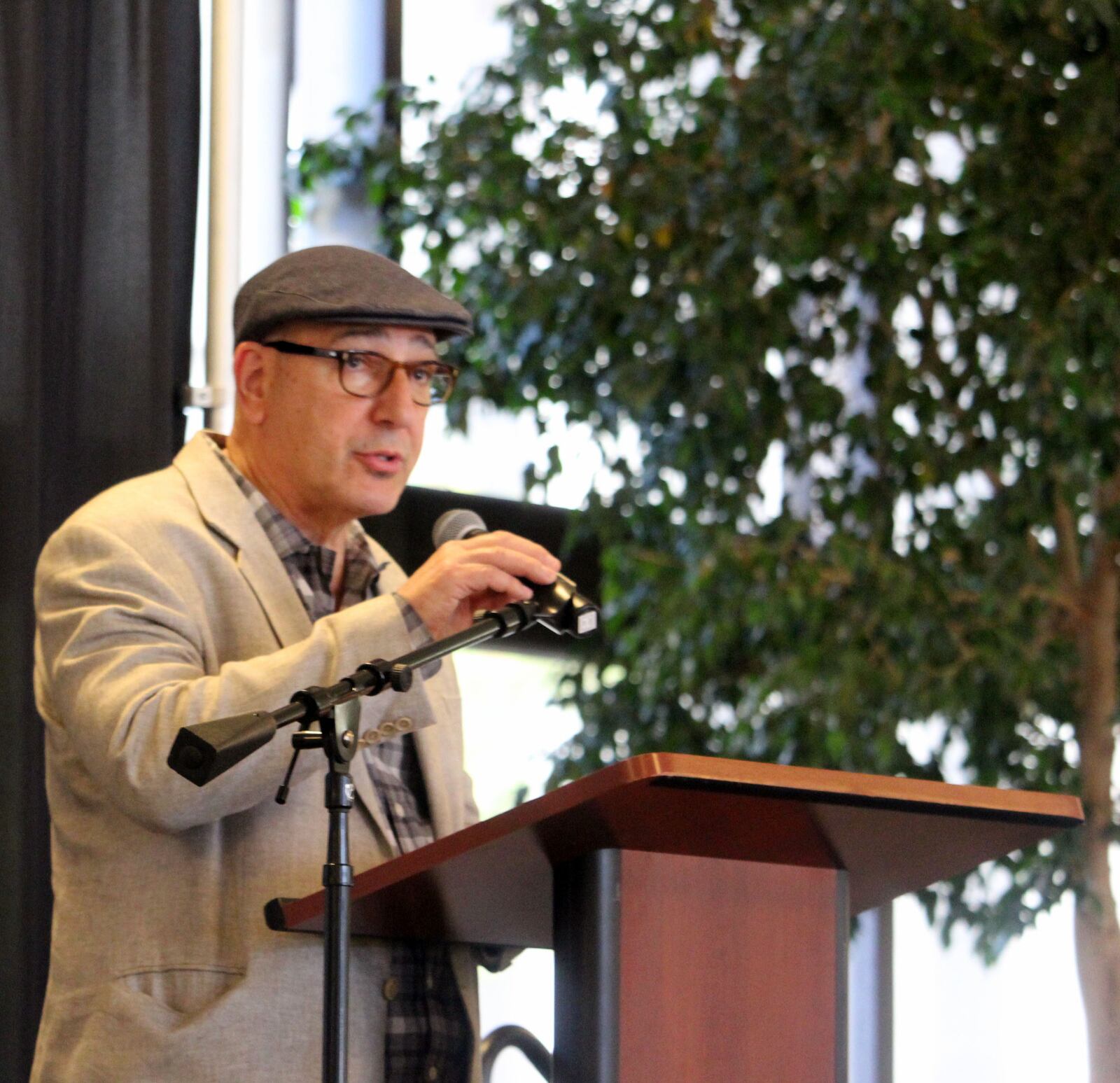 The 2017 Dayton Region's Walk of Fame induction ceremony at Sinclair Community College. David Boonshoft represented his parents, 2017 inductees Oscar and Marjorie Boonshoft. Photo by Amelia Robinson