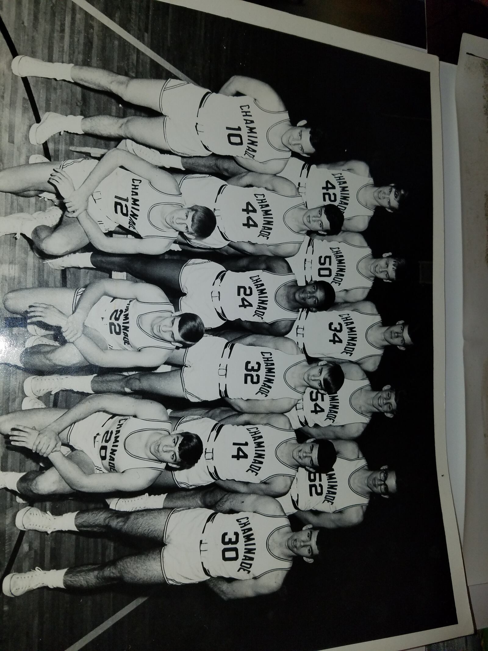 Paul Kurpiel of Chaminade High School’s basketball team; second row, far right (30). CONTRIBUTED PHOTO