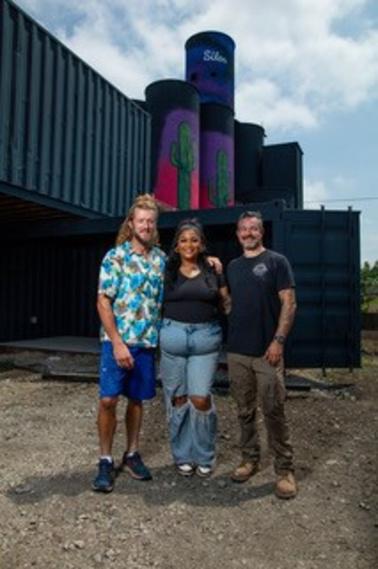 The Burger Bistro by Cece’s Kitchen is coming to The Silos, a new food hall and beer garden expected to open in the fall near 2nd Street Market in downtown Dayton. Pictured is Chef Centruela Collier (middle) with The Silos Owners, Wes Hartshorn and Shannon Thomas  (CONTRIBUTED PHOTO).