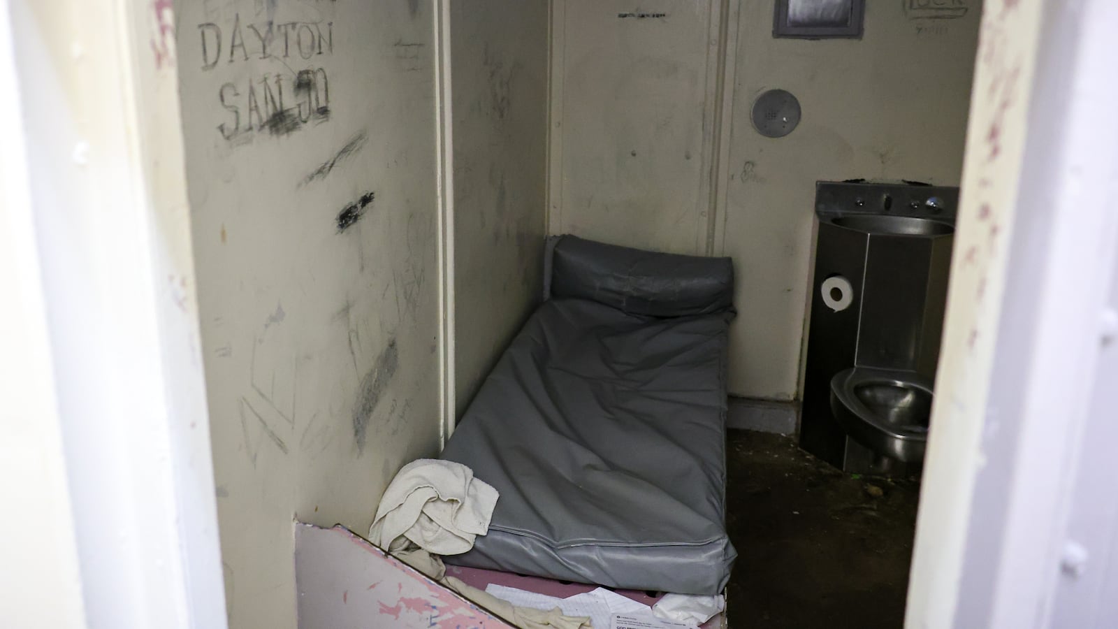 A view of a single-occupancy cell in a block in in the Miami County Jail, the county's maximum security facility in the safety building in downtown Troy. Assistant jail administrator Nate Collett said the cell is used for longer stays, and for those with disciplinary problems. BRYANT BILLING / STAFF