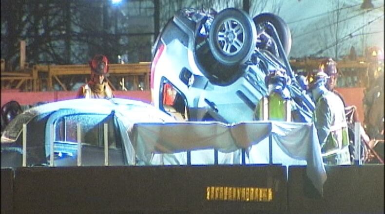 Five people were killed in a wrong-way, two-car crash on Interstate 75 in downtown Dayton on Feb. 13, 2016. DeAngelo Byrd/Staff