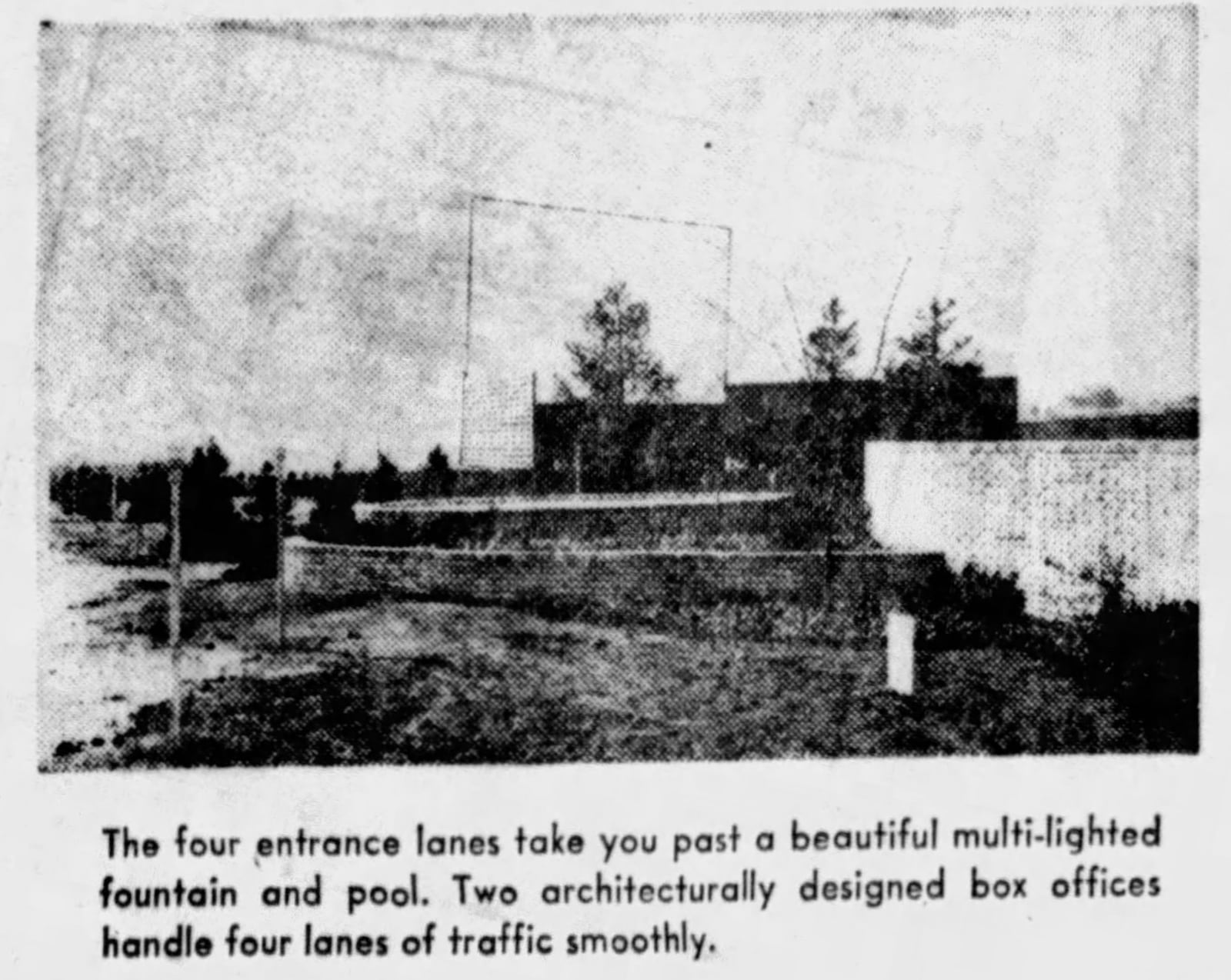 The entrance to Southland 75 drive-in theater in 1964. DAYTON DAILY NEWS ARCHIVES.