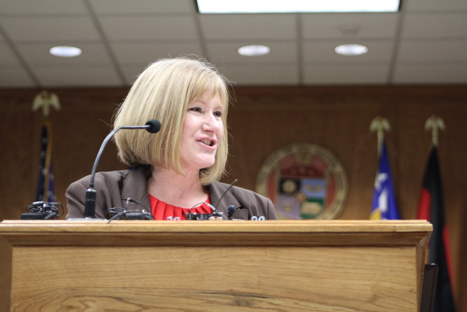 Dayton City Manager Shelley Dickstein says two city employees violated city policy by selling city-owned scrap metal without authorization. CORNELIUS FROLIK / STAFF