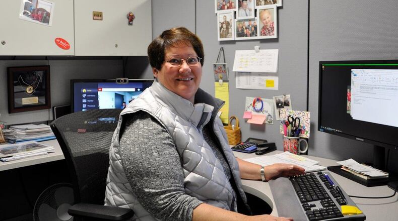 Anita Kerns, a financial specialist at the 711th Human Performance Wing, has worked at Wright-Patterson Air Force Base for more than 30 years and has been profoundly deaf since the age of 2. Wright-Patterson Air Force Base employers acknowledge the positive impact a diverse team can have and supports employees with disabilities to help them to excel. (U.S. Air Force photo/Loren Deer)