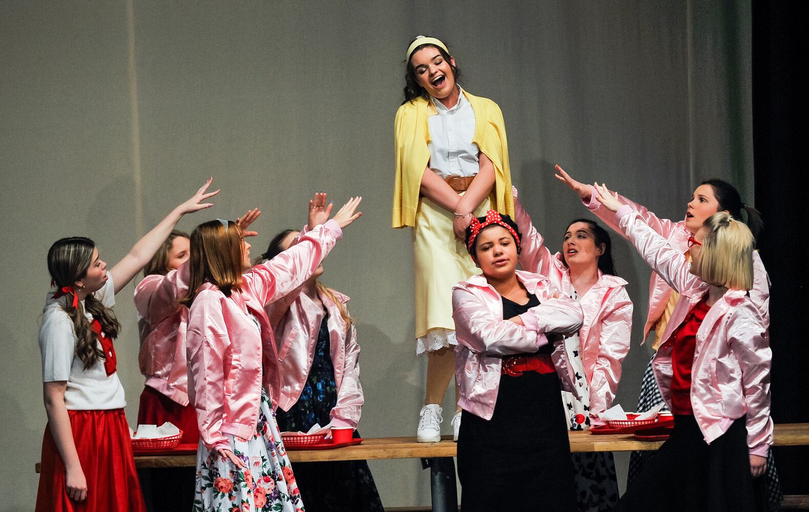 Madison students rehearse for upcoming "Grease" musical