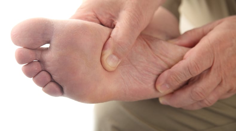 People with diabetes, a local doctor says, should check their feet in the morning and at night. CONTRIBUTED