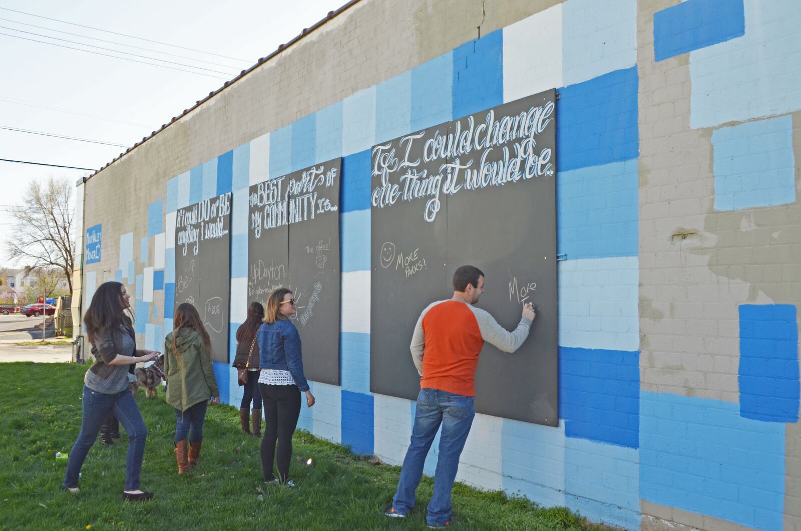 Community volunteers putting in hours on their 'civic shifts.' Contributed photo / UpDayton