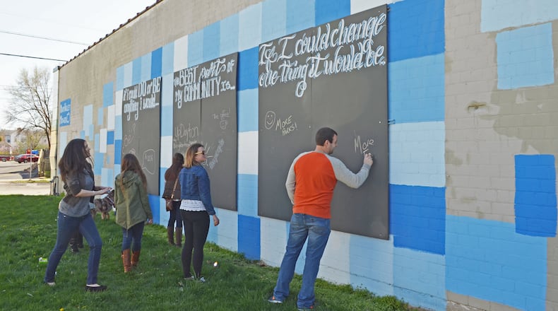 Community volunteers putting in hours on their 'civic shifts.' Contributed photo / UpDayton