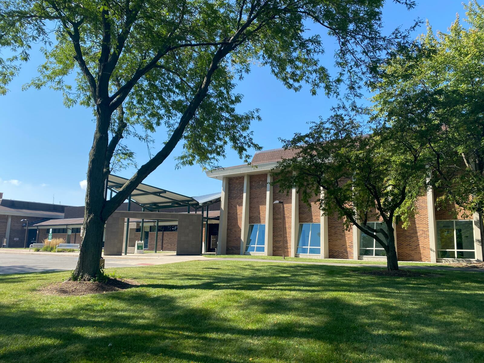 A view of the outside of Dwyer Hall at Wright State's Lake Campus. Eileen McClory/ Staff