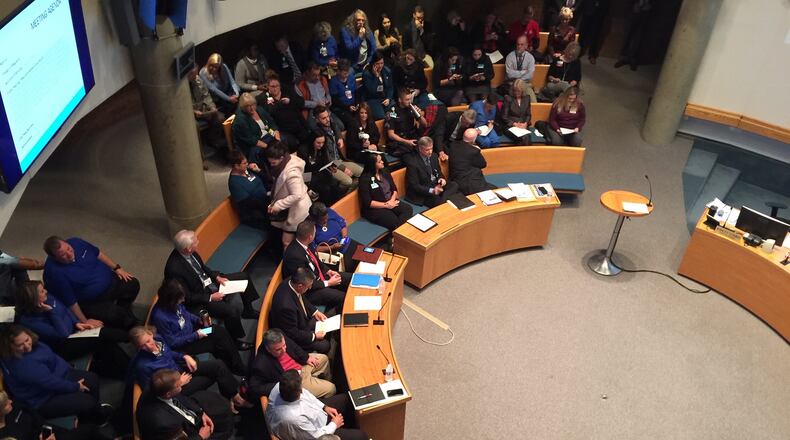 The Middletown Planning Commission met for nearly four hours Wednesday to consider a rezoning request by Kettering Health Network to be permitted to have overnight stays for patients.