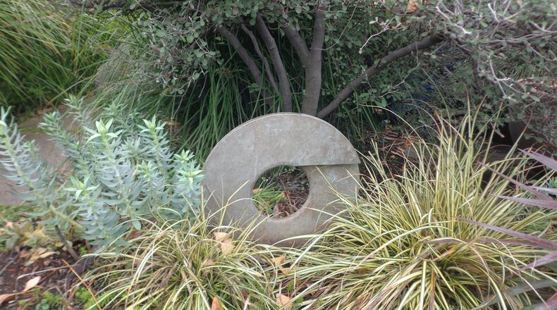 Asian modern disks stand out to carry the garden through winter doldrums. (Maureen Gilmer/TNS)