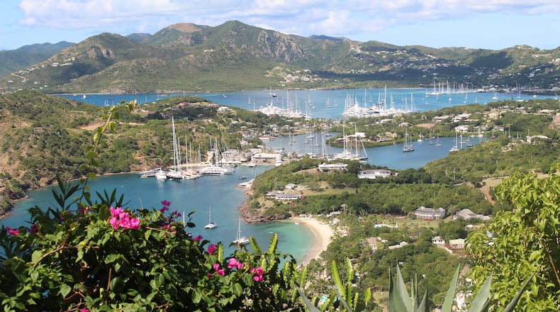 Antigua's English Harbor, long used by ships seeking refuge from hurricanes, and the rest of the island were largely untouched by the 2017 storms. Its cruise port never closed. (Alan Solomon/Chicago Tribune/TNS)