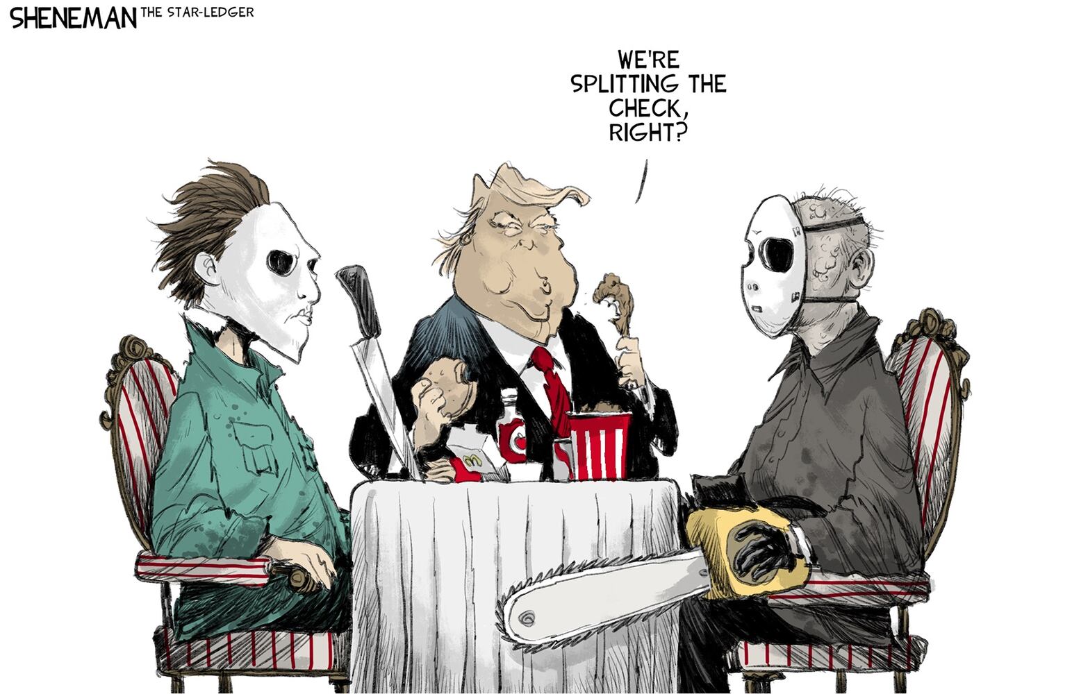 WEEK IN CARTOONS: Dinner with Trump, World Cup and more