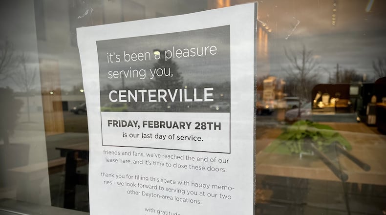 FUSIAN, a fast-casual sushi chain, has closed its restaurant at 1024 Miamisburg-Centerville Road in Washington Twp. NATALIE JONES/STAFF