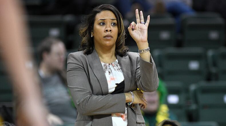 Wright State coach Katrina Merriweather. WSU Athletics photo