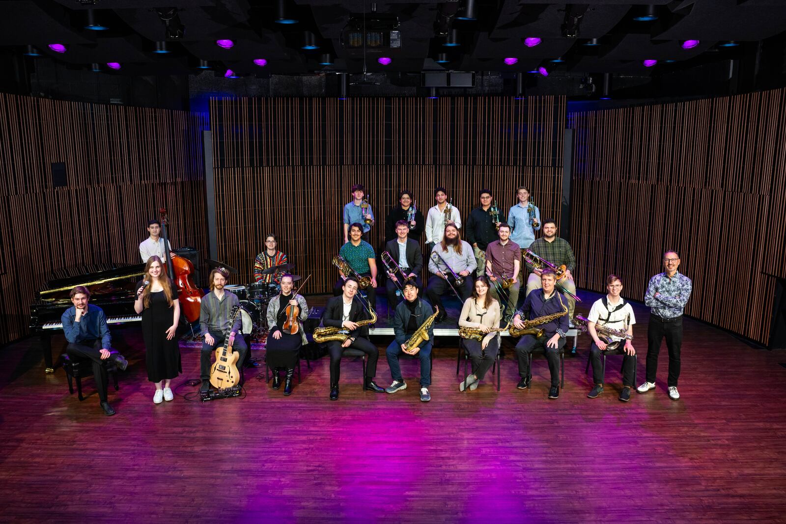 The One O'Clock Lab Band, 2025. Photo credit: Pete Comparoni / UNT