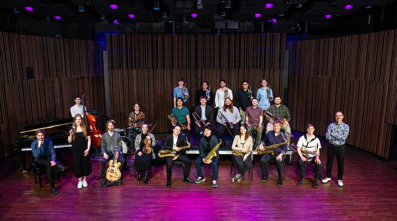 The One O'Clock Lab Band, 2025. Photo credit: Pete Comparoni / UNT