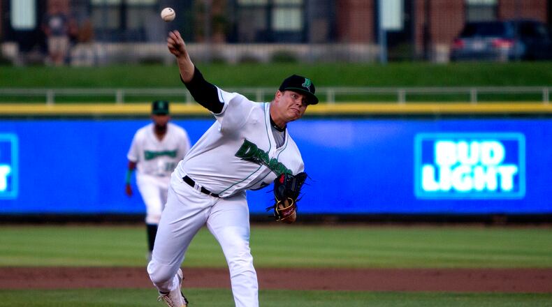 Dragons starter James Marinan pitched six scoreless for the second time in as many starts for the Dragons since joining the team Sept. 9. Jeff Gilbert/CONTRIBUTED
