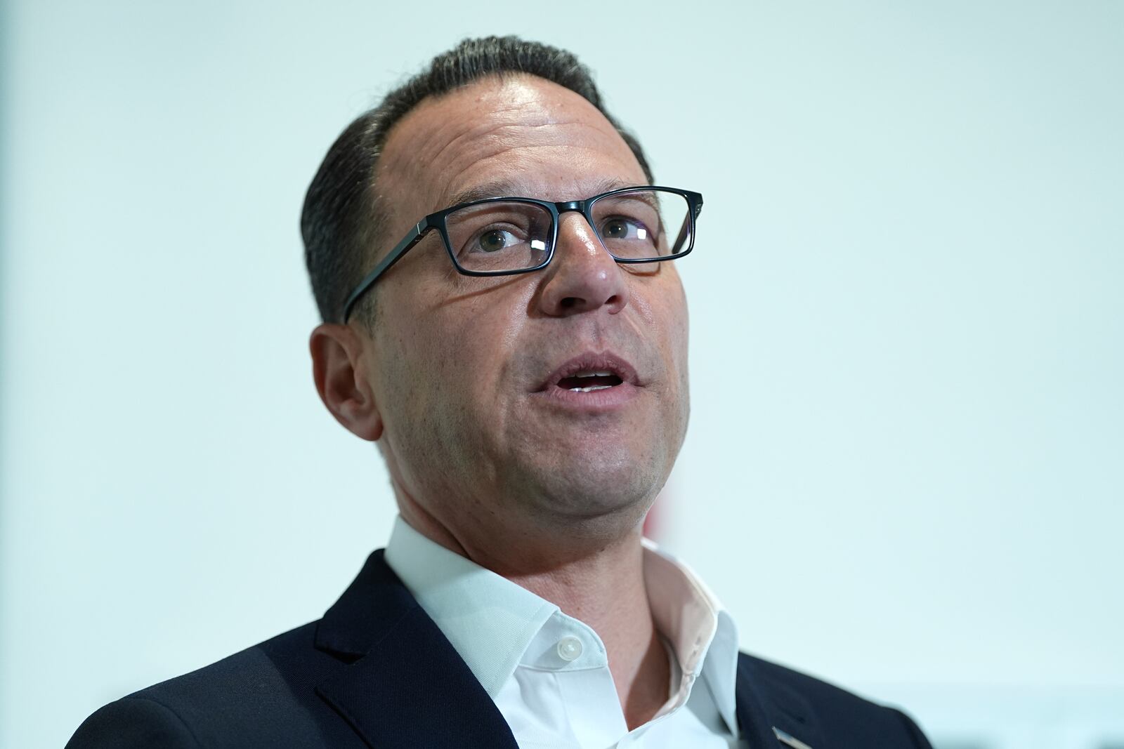 Pennsylvania Gov. Josh Shapiro visits the Hershey Company's new manufacturing plant in Hershey, Pa., Wednesday, April 16, 2025. (AP Photo/Matt Rourke)