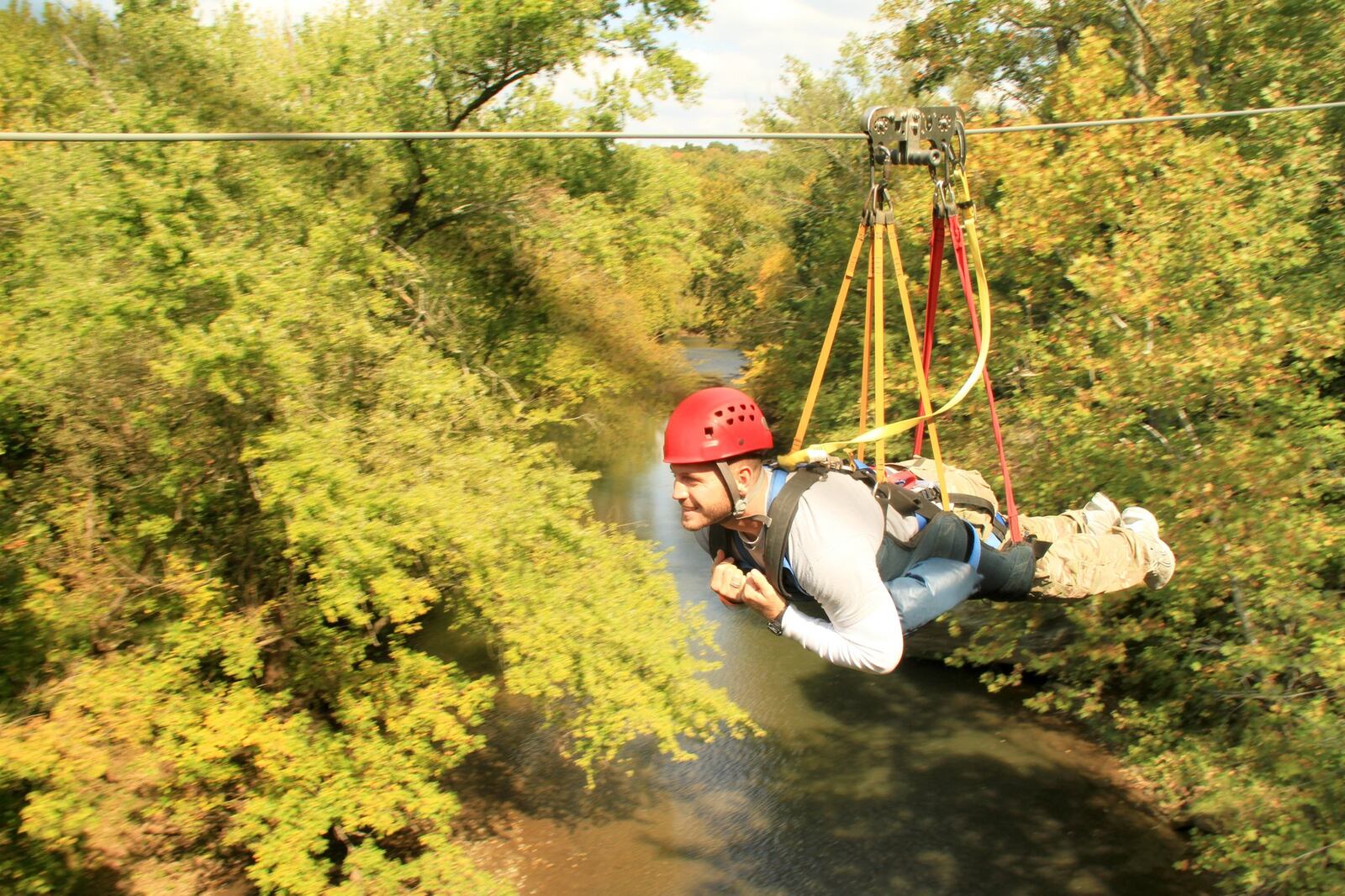 Give Superman a run for his money on a zipline adventure at Hocking Hills Canopy Tours. CONTRIBUTED