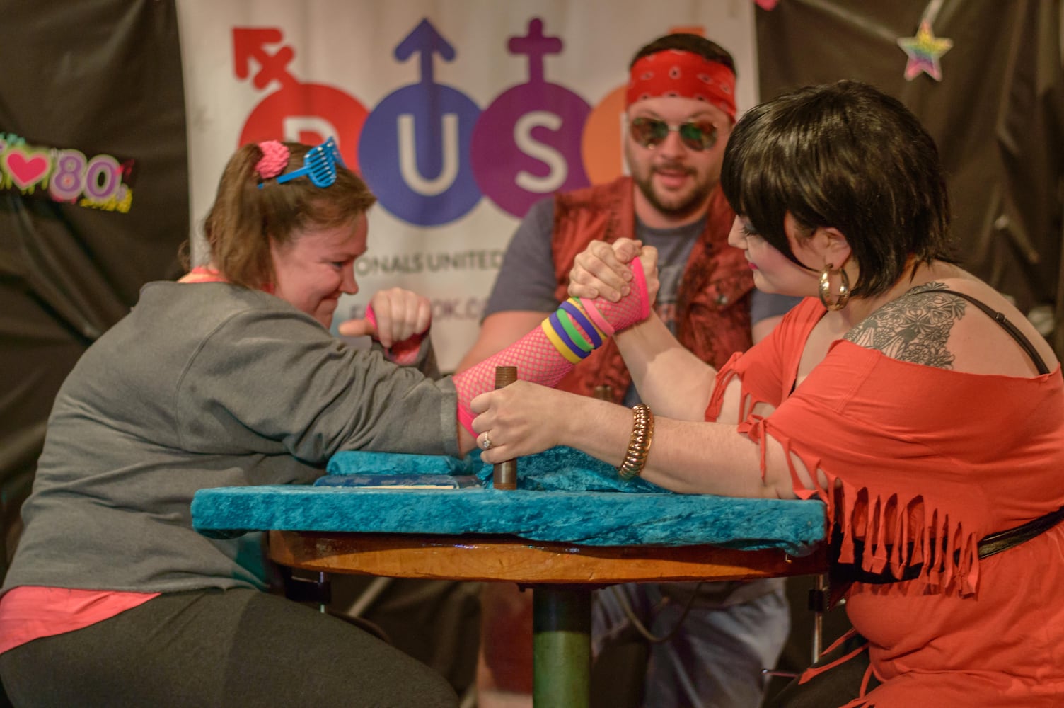 Ladies of the 80's Arm Wrestling