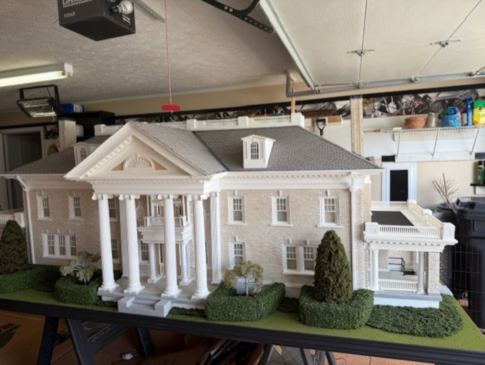 The miniature replica of the Wright Brothers’ home Hawthorn Hill before finding a new home at Wright State University. CONTRIBUTED