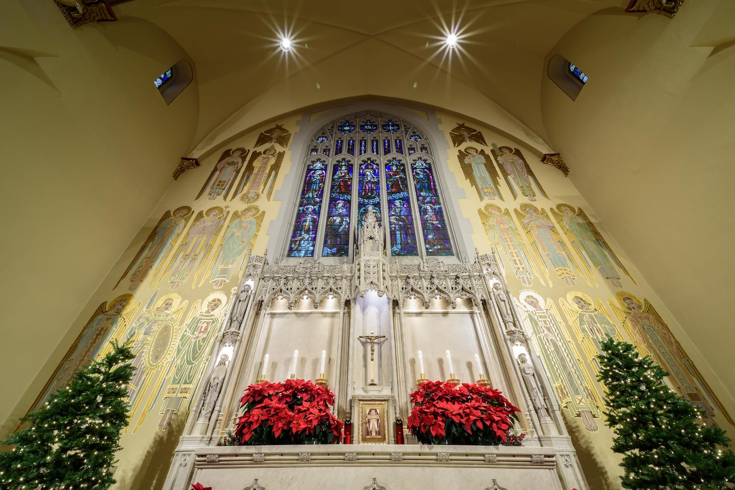 PHOTOS: A look inside Holy Angels Catholic Church decorated for Christmas