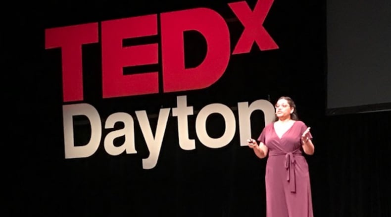 Estelle Gibson presenting at TEDx Dayton