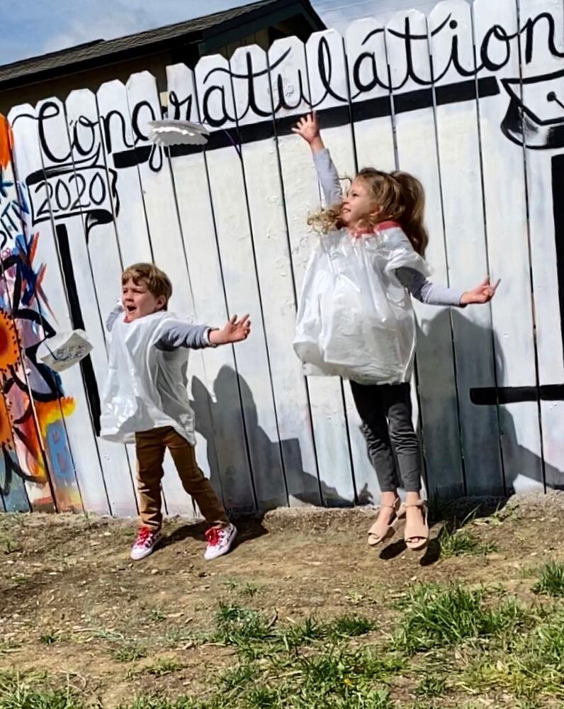 PHOTOS: Springboro graduates celebrate using selfie mural