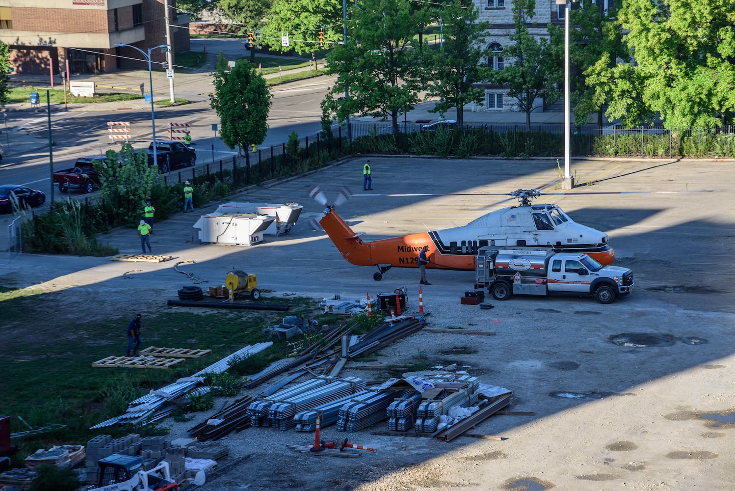PHOTOS: Special delivery to Dayton Arcade