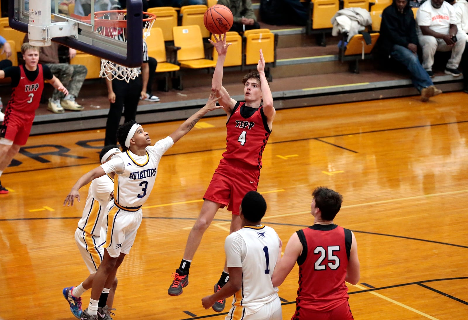 Tippecanoe defeated Butler 50-40 in a Miami Valley League boys basketball matchup on Tuesday, Jan. 6, 2026, in Vandalia. STEVEN WRIGHT / STAFF.