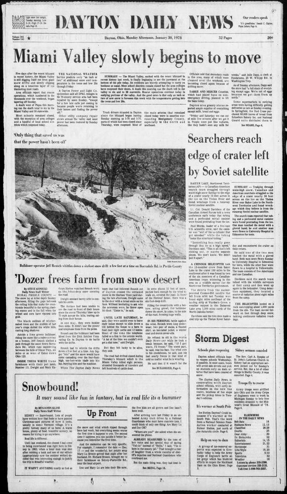 Winter Blizzard of 1978 Dayton