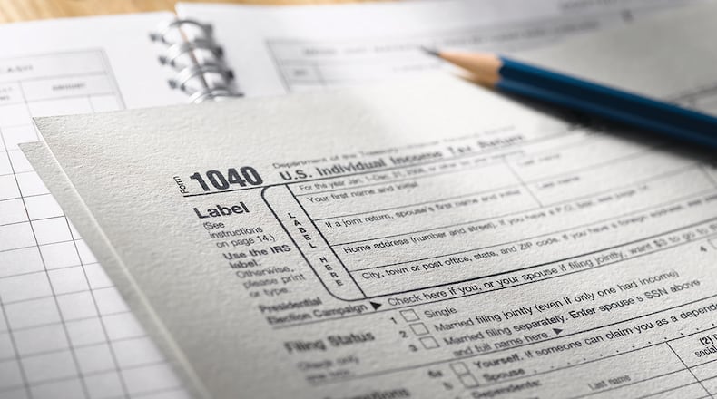 Free tax services are available to active-duty, military retirees, Air Reserve component members performing active guard and reserve tours, and their families at the Tax Center on Wright-Patterson Air Force Base. METRO NEWS SERVICE PHOTO