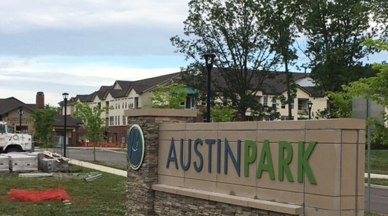 Austin Park, a 226-unit luxury apartment complex, will offer studio, and one- and two-bedroom units when it opens, which is targeted for later this summer. NICK BLIZZARD/STAFF