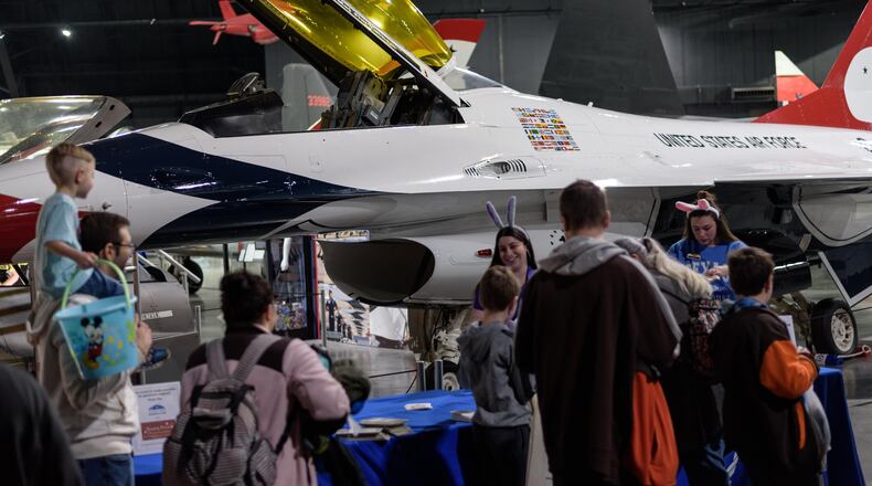 The National Museum of the United States Air Force hosted a Bunny Trail event on Saturday, March 30, 2024. FILE