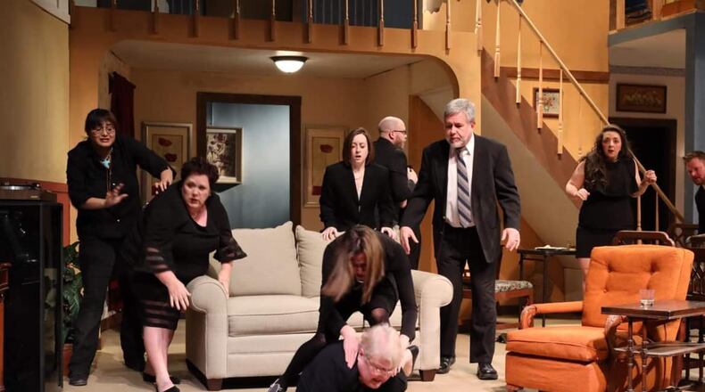 The cast of Dayton Playhouse's production of "August: Osage County." PHOTO BY RICK FLYNN PHOTOGRAPHY