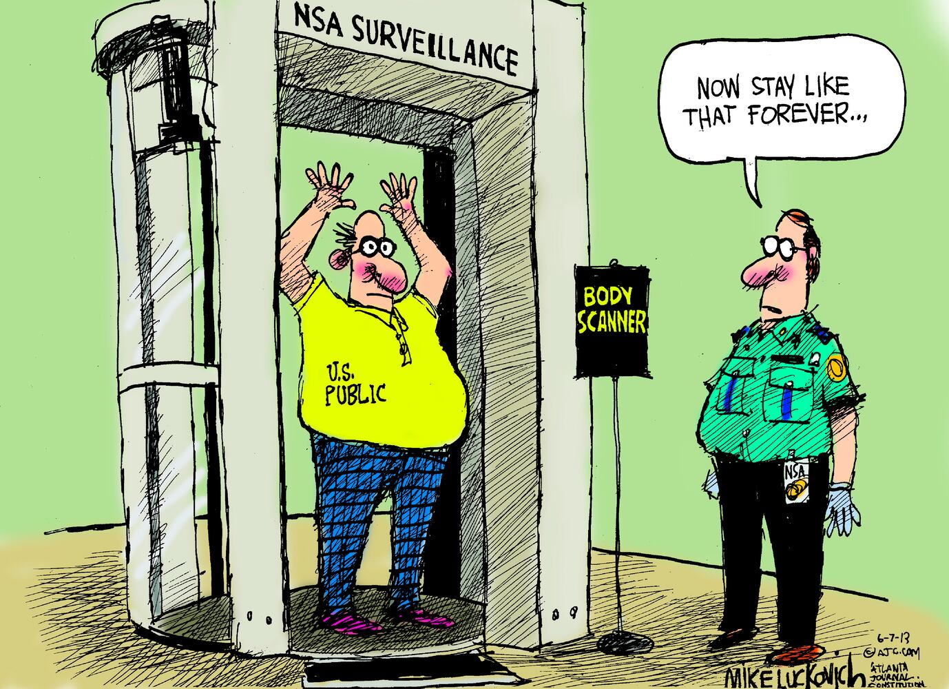 Luckovich: NSA surveillance