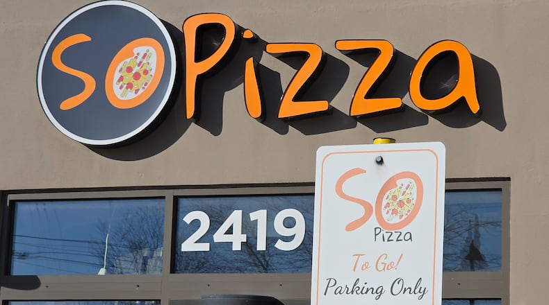 So Pizza, located on Miamisburg Centerville Road near the Dayton Mall, announced its final day of operation will be Saturday. BRYANT BILLING / STAFF