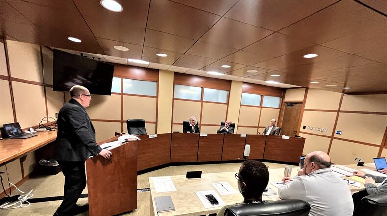 The Montgomery County Board of Elections on Friday voted 2 to 1 to add David Esrati's name to the May 2 ballot in the Dayton City Commission races. CORNELIUS FROLIK / STAFF