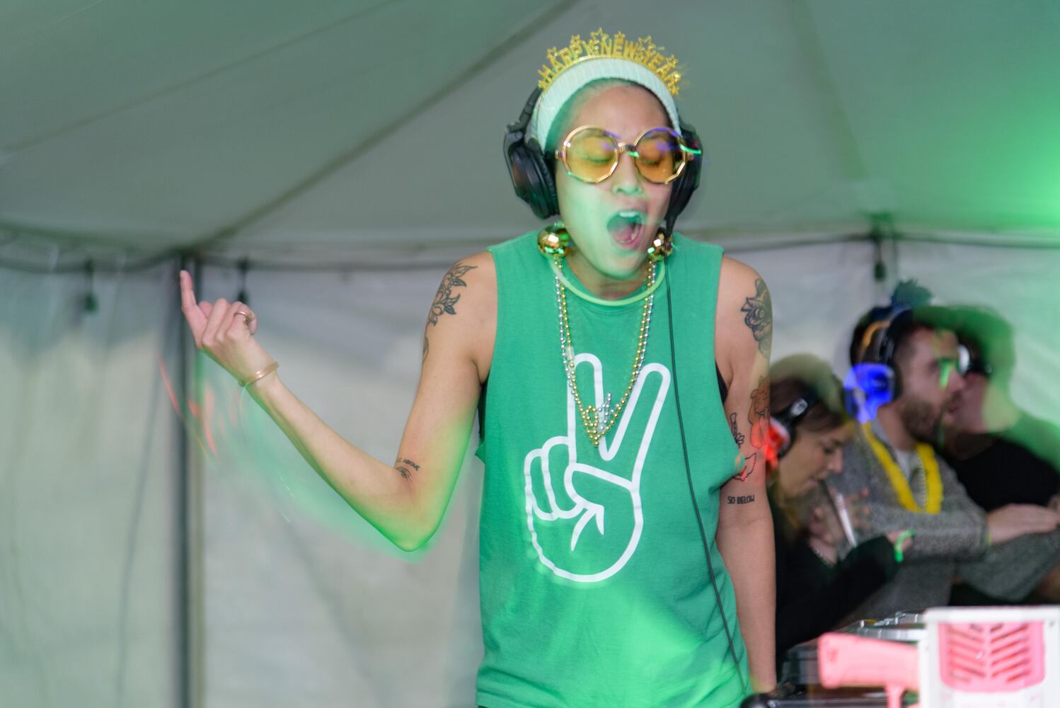 PHOTOS: Did we spot you at Dayton's New Year's Eve Ball Drop and Silent Disco at Yellow Cab Tavern?