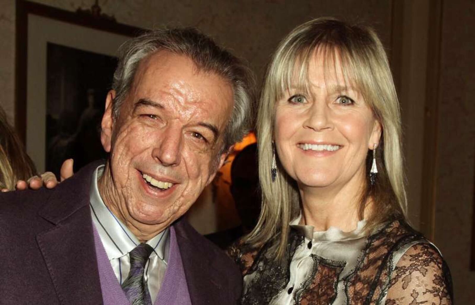 In this March 29, 2012 file photo, songwriter Rod Temperton and his wife Kathy attending a Teenage Cancer Trust concert at the Royal Albert Hall in London. Songwriter Rod Temperton has died of cancer in London. He was 66. His music publisher said Wednesday, Oct. 5, 2016 in a statement that the man who wrote Michael Jackson’s “Thriller” and other hits had died last week. It did not say exactly when. (Yui Mok/PA via AP, File)